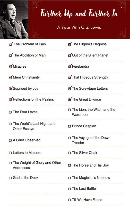 Further Up and Further in A Year with CS Lewis